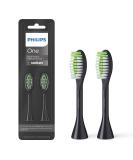 Philips One by Sonicare, 2 Brush Heads, Shadow Black, BH1022/06 - Buy Online on GoSupps.com