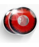MERALENS Red Halloween Contact Lenses - Volturi Vampire Cosplay & Carnival (2 Pieces No Vision) - Buy Online on GoSupps.com