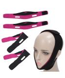 4 Pack Reusable V Line Mask Face Lifting Bandage Face Slimming Belt Double Chin Reduction Mask V Shaped Slimming Face Mask - Buy Online on GoSupps.com