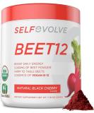 Buy Beet12 Organic Beet Root Powder with Vitamin B12 - Nitric Oxide Booster & Black Cherry Flavor | 30 Servings - Buy Online on GoSupps.com