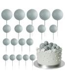 Astaron 20 PC Mini-Balloons Cake Toppers | Gray Tortendeko Balls for Weddings Baby & Birthday Parties - Buy Online on GoSupps.com