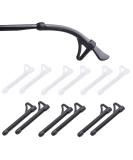 Opugit 6 pair of anti -slip glasses silicone anti -slip covers for glasses bricks comfort anti -slip glasses for sports glasses sunglasses reading glasses black/white - Buy Online on GoSupps.com