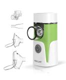 FEELLIFE Inhalation Device - Quiet Portable Inhalator for Children & Adults | Effective for Respiratory Diseases | Includes Music Function & 2 Medical Mugs (Green) - Buy Online on GoSupps.com