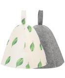 Milist Sauna Hat - 2-Piece Wool Felt Shower Cap & Bath Cap for Women | Assorted Colors | 20x20cm Sauna Accessories - Buy Online on GoSupps.com