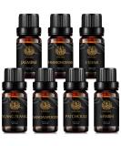 100% Pure Aromatherapy Essential Oil Set - Sandalwood Cedar Jasmine Frankincense Myrrh Patchouli & Ylang Ylang for Diffusers | International Shipping - Buy Online on GoSupps.com