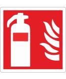 Pubblimania Durable Fire Extinguisher PVC Adhesive - Indoor & Outdoor Use (14.5 x 14.5 cm) | Shop Now! - Buy Online on GoSupps.com