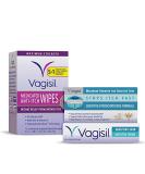 Vagisil Anti-Itch Feminine Hygiene Multipack: 12 Medicated Wipes + Maximum Strength Yeast Infection Relief 1oz Cream - Buy Online on GoSupps.com