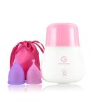 ROSA RUGOSA Menstrual Cup + Steamer Bundle - The Ultimate Feminine Hygiene Solution for Leak-Free Periods - 99.9% Protection - Buy Online on GoSupps.com