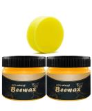 Premium Wood Seasoning Beeswax - 2 Pack Natural Polish for Furniture Floors Tables & Cabinets - Buy Online on GoSupps.com