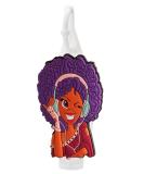 Cute Afro Girl Hand Sanitizer Holder | Black Girl Magic PVC Holder for Backpack | 1 oz Bottle Case - Buy Online on GoSupps.com
