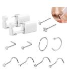 SOSPIRO Disposable Nose Piercing Tool Set with 10 Studs | Safe & Sterile Home Piercing Kit for Girls and Women - Buy Online on GoSupps.com