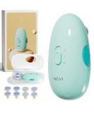 NCVI Electric Baby Nail Trimmer & File Set - Safe Clippers for Newborns to Toddlers - 8 Grinding Heads - Blue - Buy Online on GoSupps.com
