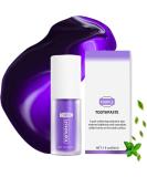 Purple Teeth Whitening Toothpaste purple toothpaste white teeth purple toothpaste white teeth color correction serum teeth tooth whitening toothpaste purple lighten teeth for yellow teeth 1 - Buy Online on GoSupps.com