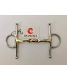Full Cheek Curved Snaffle Bit 14MM Copper Lozenge GS & SS(UKSALES25 Horse Bits) (5.5 INCHES) - Buy Online on GoSupps.com