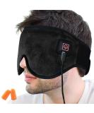 Creatrill X-Large Heated Eye/Sinus Mask - USB Heating Pad for Pain Relief & Relaxation (Black) - Buy Online on GoSupps.com