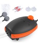 FEDOUR 3W Quiet Aquarium Air Pump 300L/H Oxygen Pump Powerful Aerator for Aquariums up to 450L with All Accessories - Buy Online on GoSupps.com