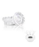 Mulutoo 400 Pcs Eyelash Extension Volume Fans & Glue Holder Organizer - White - Buy Online on GoSupps.com