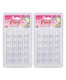 48 Pcs Beads Jewelry Making Kit - DIY Hair Braiding Bracelet Ornaments - Jumbo Round Pony Beads (Clear) - Buy Online on GoSupps.com