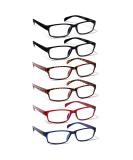 Cojwis reading glasses 6 Pack men and women quality spring hinge blue light filter reader glasses (6 color mix-1 2.25) 6 color mix-1 2.25 x - Buy Online on GoSupps.com