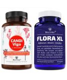 Buy BONVIGO DUO: Candivigo & Flora Darm XL - 60 Natural Capsules for Gut Health Enzymes & Fiber Ideal Home Remedies for Diet & Wellness - Buy Online on GoSupps.com