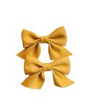 2pcs Yellow Bow Hair Clips for Teens & Women - Non-slip Alligator Barrettes - Buy Online on GoSupps.com