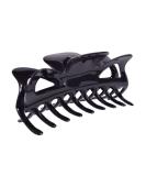 Parcelona French Classic Jumbo Large 5 1/2 Celluloid Acetate Hair Claw Clip - No Slip Grip & Made in France (Solid Black) - Buy Online on GoSupps.com