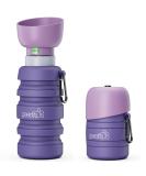 Pecute Dog Water Bottle - Foldable 850ml Non-Toxic Pet Drinking Bottle for Outdoor Adventures | Safe & Portable Dog Hydration in Purple XL - Buy Online on GoSupps.com