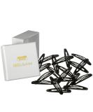 HAARallerliebst Oval Hair Clips - 20 Piece Set | Black | 6 cm | Includes White Storage Box - International Shipping Available - Buy Online on GoSupps.com