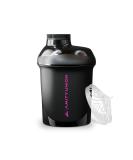 Amity Union 400ml Black Purple Protein Shaker - BPA-Free Original Deluxe Shaker for Protein Drinks & Diet - Made in Europe - Buy Online on GoSupps.com