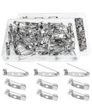 120Pcs Locking Pins Backs for Brooch Badge Bar Pins - DIY Crafts Accessories for Mother's Day Gift (15MM/25MM) - Buy Online on GoSupps.com