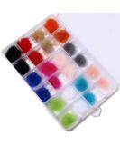 Nail Pom Ball 3D Detachable Nail Poms Charm Faux With Removable Base For Nail Art Design Nail Tip Decor Acrylic Nail Art Accessories Kit - Buy Online on GoSupps.com