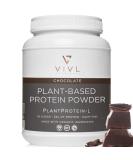 Organic Vegan Plant Protein Powder - Chocolate 25g Protein Dairy-Free Sugar-Free Gluten-Free Keto Low Carb 30 Servings 36oz - Buy Online on GoSupps.com