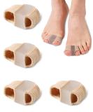 Golbylicc Bunion Toe Separators for Overlapping Toes Gel Toe Spacers Bunion Corrector (4PC) - Buy Online on GoSupps.com