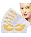 Gold Hydrogel Eye Mask - Anti-Aging Collagen Eye Patches for Dark Circles Puffiness & Wrinkles | 5 Pairs Moisturizing Under Eye Pads - Buy Online on GoSupps.com