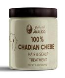 Chebe Butter with Castor Oil for Hair Growth - Organic Chad Treatment for Dry Scalp & Hair Ends | 297 GM - Buy Online on GoSupps.com