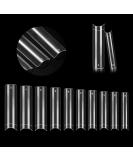500pcs XL Clear Half Cover Square Nail Tips for Nail Salons and Home DIY Nail Art - Long Acrylic Straight False Nails - Buy Online on GoSupps.com