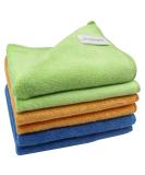 6 Pack Microfiber Cleaning Cloths 400 GSM - Lint Free, 12x12 Inches, Multi-Colored - Ideal for Kitchen, Car, House, Boat - Soft and Thick Reusable Towels - Buy Online on GoSupps.com