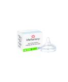 Lifefactory Stage 1 Wide Neck Silicone Nipple 1-Pack - Clear (LG8616) - Buy Online on GoSupps.com