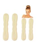 Styla Hair Magic Hair Bun Maker Sponge Hair Foam Twister Easy Perfect Bun Tool (2 Small 2 Large) Blonde - Buy Online on GoSupps.com