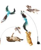 Ugbo Interactive cat toys intelligence cats toys cat fishing stable with springs simucatstick kitten magic wand toys flying bird cat toys for small big cats - Buy Online on GoSupps.com