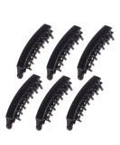 Frcolor Banana Hair Clip Ponytail Holder for Women & Girls - 6 Black Hair Accessories | Shop Internationally - Buy Online on GoSupps.com