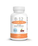 Mauricettes Chewable Vegan B12 Methylcobalamin - Cherry Flavored 1000 Tablets - Energy & Immune Support - Buy Online on GoSupps.com
