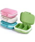 4 PC Pill Case 3 Removable Compartments Pill Box BPA-Free ,Day Pill Organizer/3 Times a Day/AM-PM Travel Pill Organizer for Pocket or Purse Storage Vitamin, Fish Oil or Medicine - Buy Online on GoSupps.com