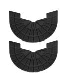 Harfington Heel Plates - Size 10-11 Non Slip Pad Replacement for Sneakers in Black - Buy Online on GoSupps.com