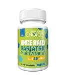 Bariatric Choice Once Daily Bariatric Multivitamin Capsule with 45 mg of Iron (90ct) 1 Count (Pack of 90) - Buy Online on GoSupps.com