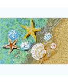 Seaside Beach Sea Shells Starfish Latch Hook Kit - Handmade Carpet for Christmas Home Decoration 52x38cm - Buy Online on GoSupps.com