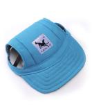 Leconpet Adjustable Baseball Cap with Neck Strap for Dogs | Small Medium Large Sizes | Outdoor Sun Protection | Ear Holes | Comfortable Fit | S Blue - Buy Online on GoSupps.com