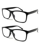 TWINKLE TWINKLE Big Lens Simple Plain Colourful Reading Glasses/Comfort Designed R140 (2 Pairs Black 4.00 Magnification) 2 X Black +4.00 / +400 - Buy Online on GoSupps.com