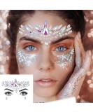Mermaid Face Gems & Rhinestone Stickers - Festival Body Jewels for Women & Girls | 2 Sets - Buy Online on GoSupps.com