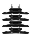 Black Nylon Boat Cleats 5 Inch - 4 Pack with Installation Screws - Buy Online on GoSupps.com